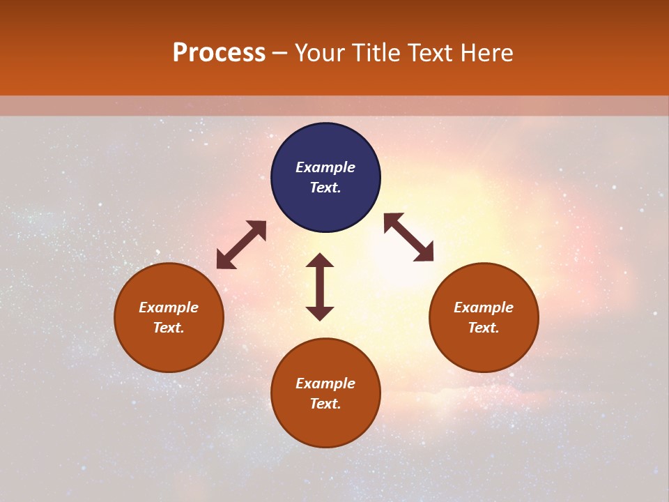 A Picture Of A Star In The Sky With The Words Name Of Presentation Company Name PowerPoint Template