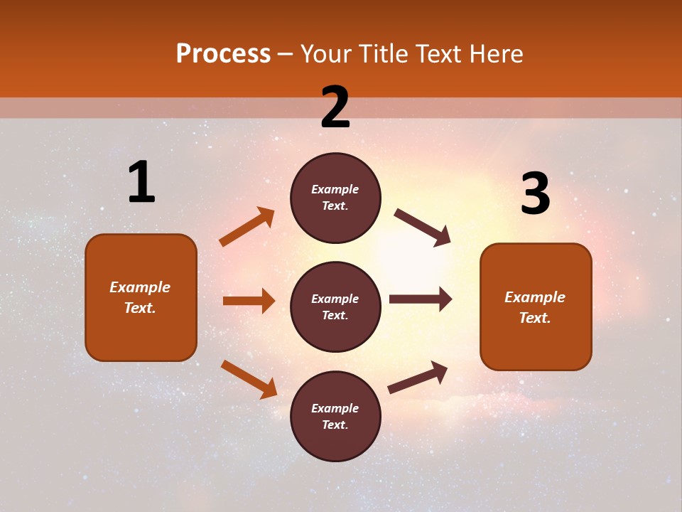 A Picture Of A Star In The Sky With The Words Name Of Presentation Company Name PowerPoint Template