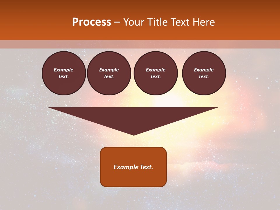 A Picture Of A Star In The Sky With The Words Name Of Presentation Company Name PowerPoint Template