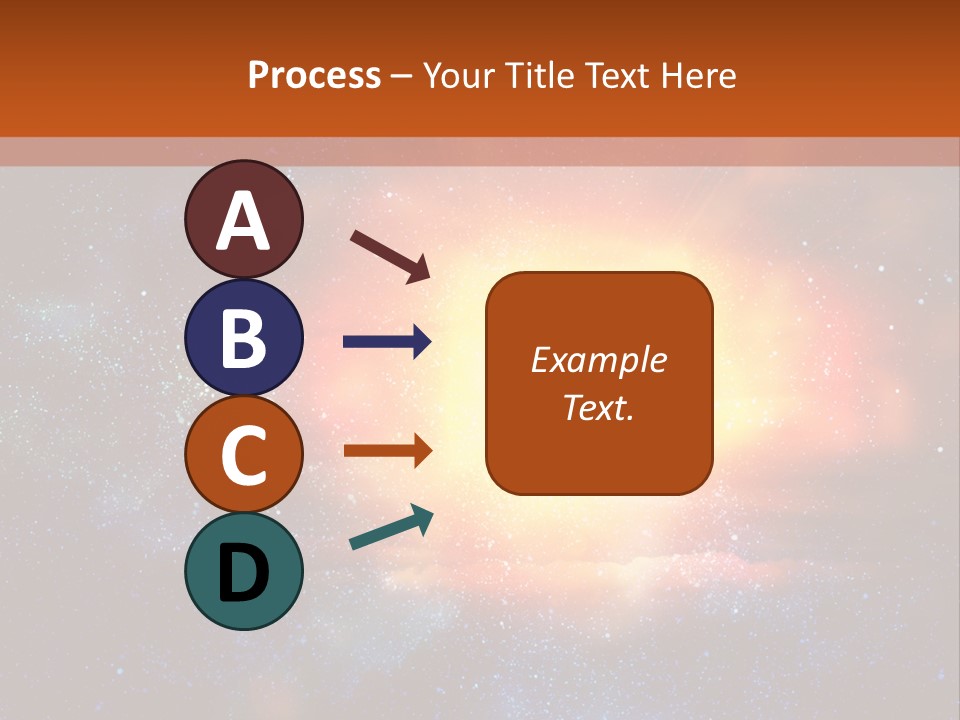 A Picture Of A Star In The Sky With The Words Name Of Presentation Company Name PowerPoint Template