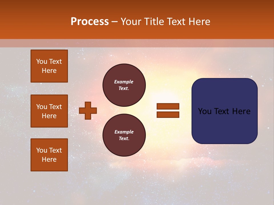 A Picture Of A Star In The Sky With The Words Name Of Presentation Company Name PowerPoint Template