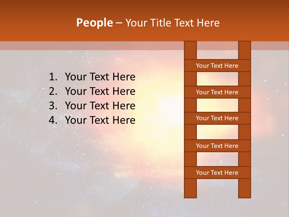 A Picture Of A Star In The Sky With The Words Name Of Presentation Company Name PowerPoint Template