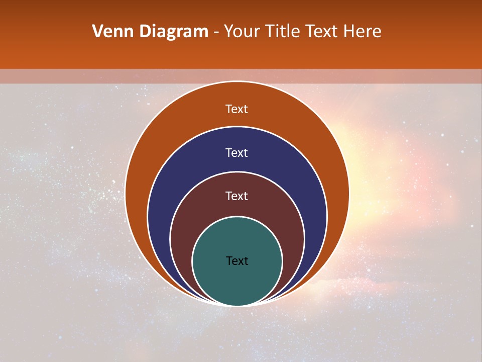 A Picture Of A Star In The Sky With The Words Name Of Presentation Company Name PowerPoint Template