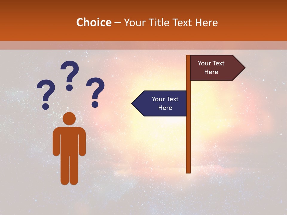 A Picture Of A Star In The Sky With The Words Name Of Presentation Company Name PowerPoint Template
