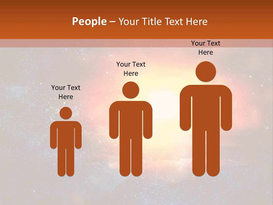 A Picture Of A Star In The Sky With The Words Name Of Presentation Company Name PowerPoint Template