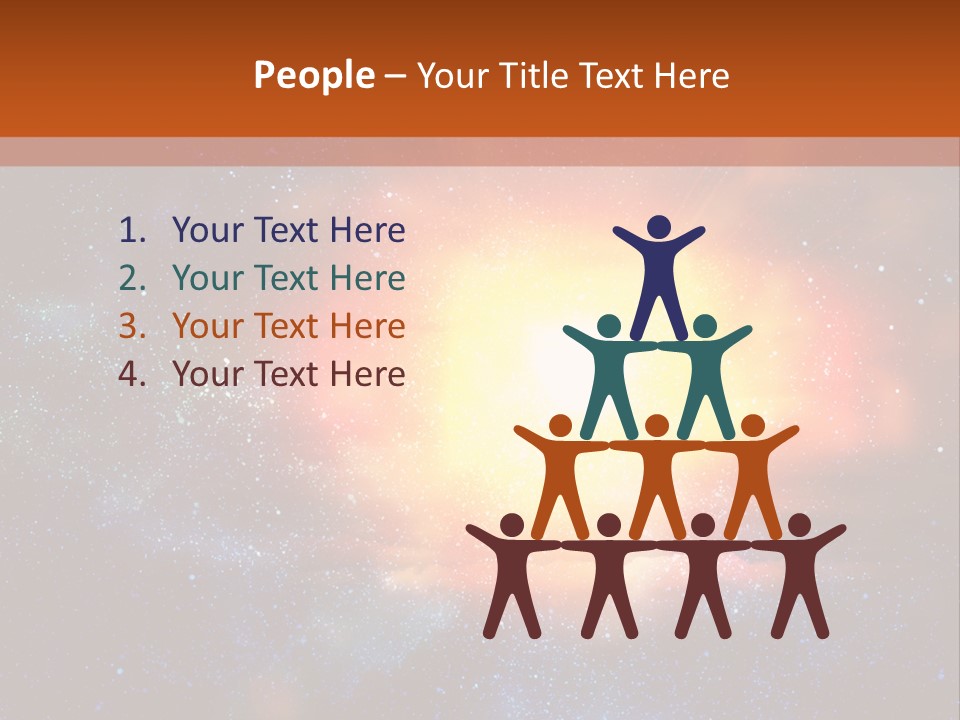 A Picture Of A Star In The Sky With The Words Name Of Presentation Company Name PowerPoint Template