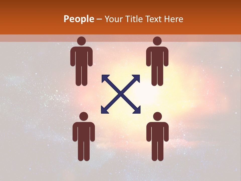 A Picture Of A Star In The Sky With The Words Name Of Presentation Company Name PowerPoint Template