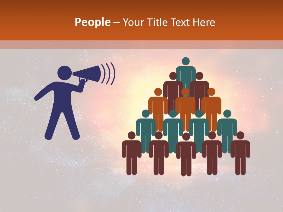 A Picture Of A Star In The Sky With The Words Name Of Presentation Company Name PowerPoint Template