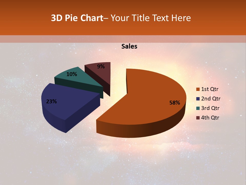 A Picture Of A Star In The Sky With The Words Name Of Presentation Company Name PowerPoint Template