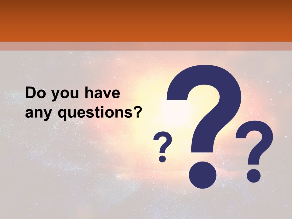 A Picture Of A Star In The Sky With The Words Name Of Presentation Company Name PowerPoint Template