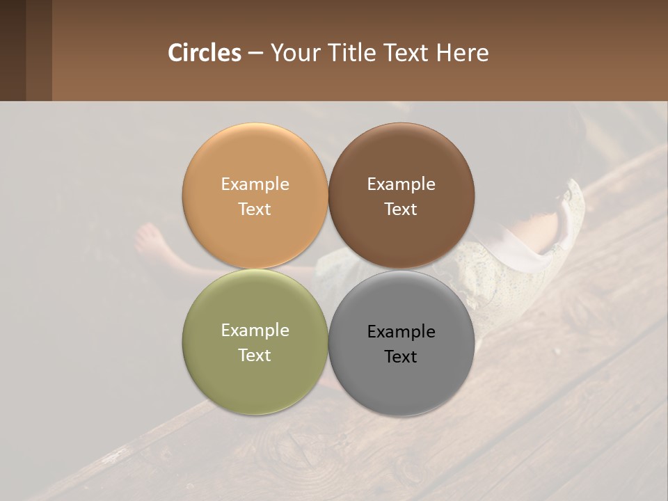 A Little Girl Sitting On A Dock Looking At The Water PowerPoint Template