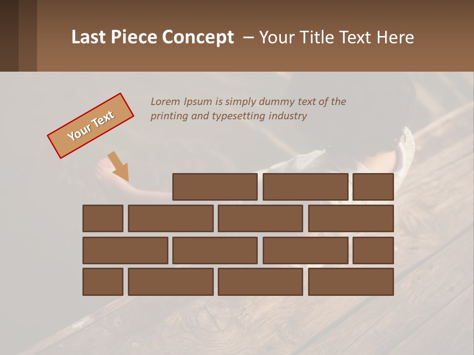 A Little Girl Sitting On A Dock Looking At The Water PowerPoint Template