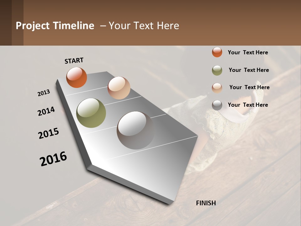 A Little Girl Sitting On A Dock Looking At The Water PowerPoint Template