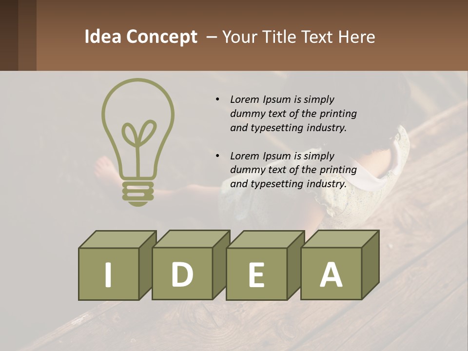 A Little Girl Sitting On A Dock Looking At The Water PowerPoint Template