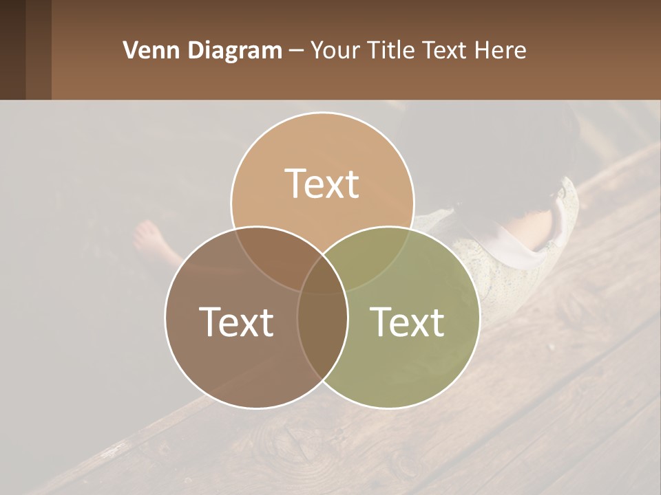 A Little Girl Sitting On A Dock Looking At The Water PowerPoint Template