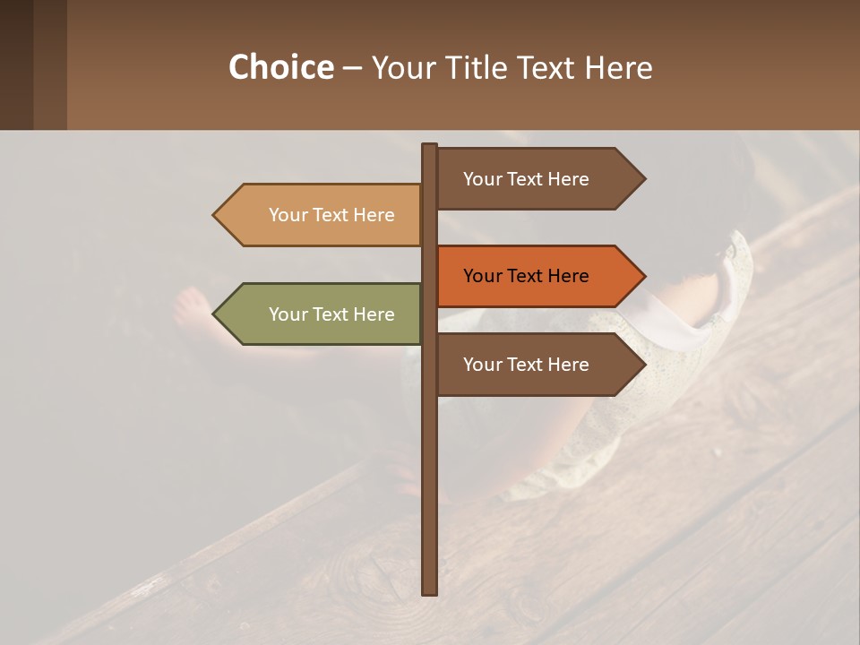 A Little Girl Sitting On A Dock Looking At The Water PowerPoint Template