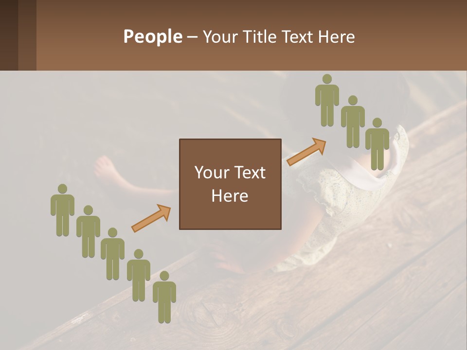 A Little Girl Sitting On A Dock Looking At The Water PowerPoint Template