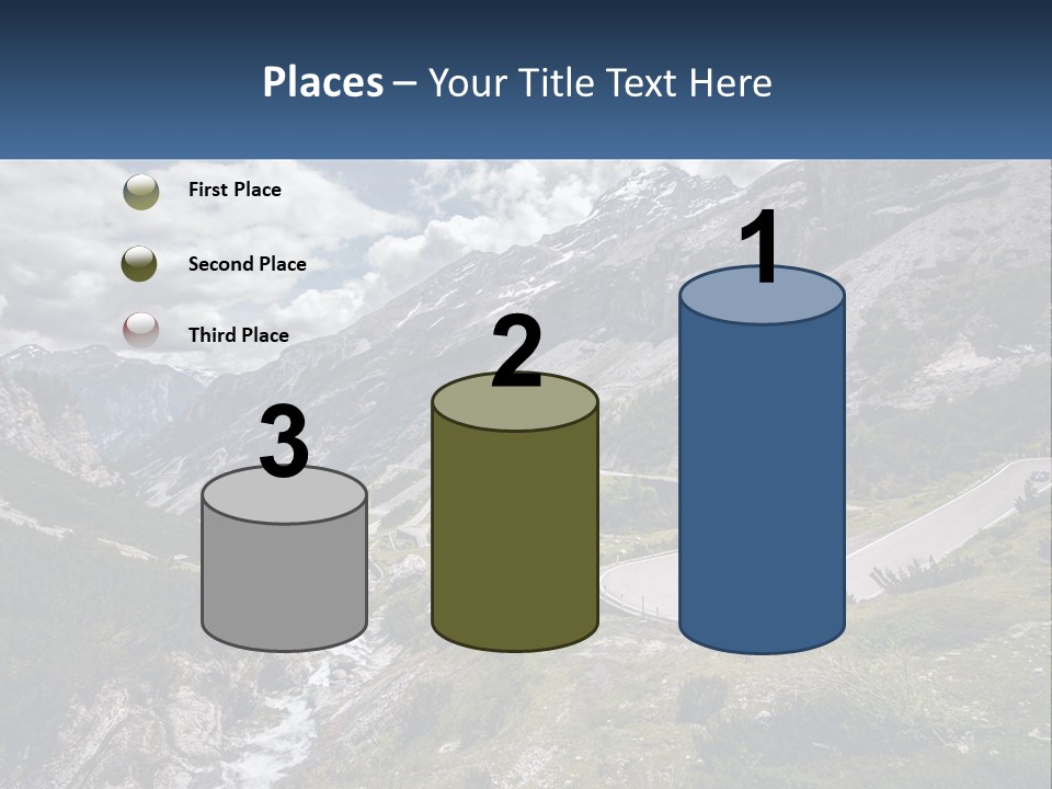 A Scenic View Of A Mountain With A River Running Through It PowerPoint Template