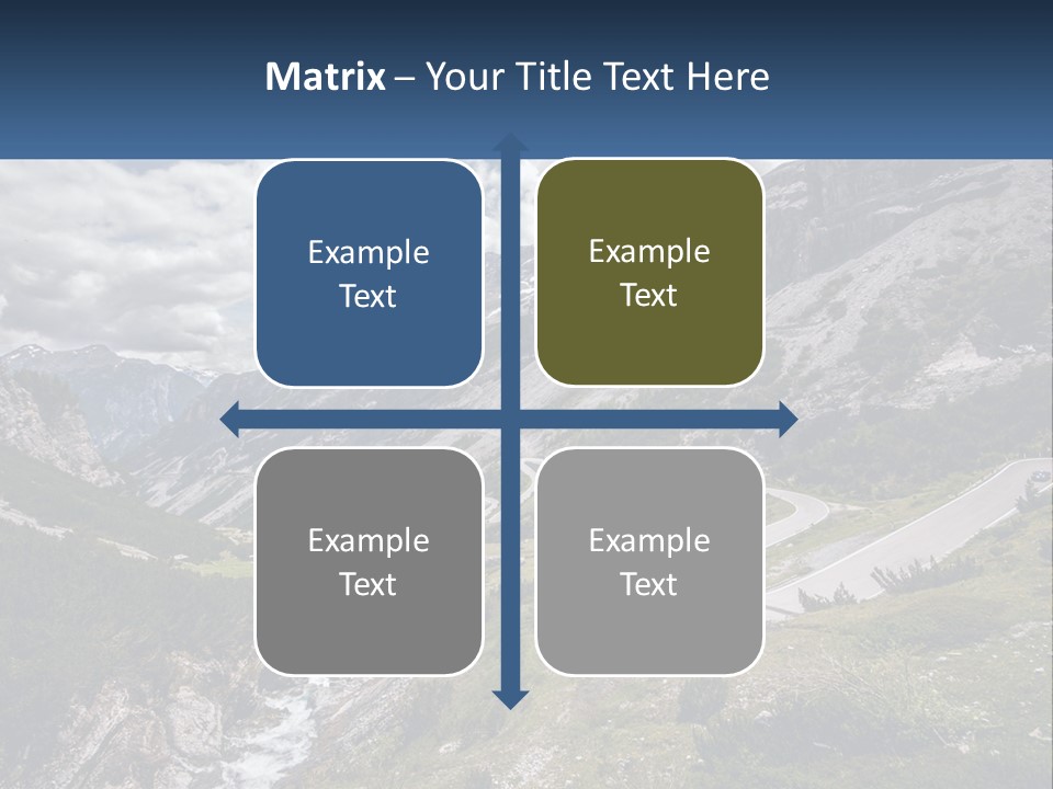 A Scenic View Of A Mountain With A River Running Through It PowerPoint Template