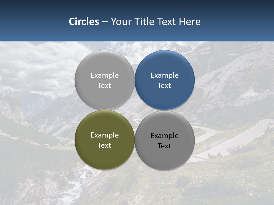 A Scenic View Of A Mountain With A River Running Through It PowerPoint Template