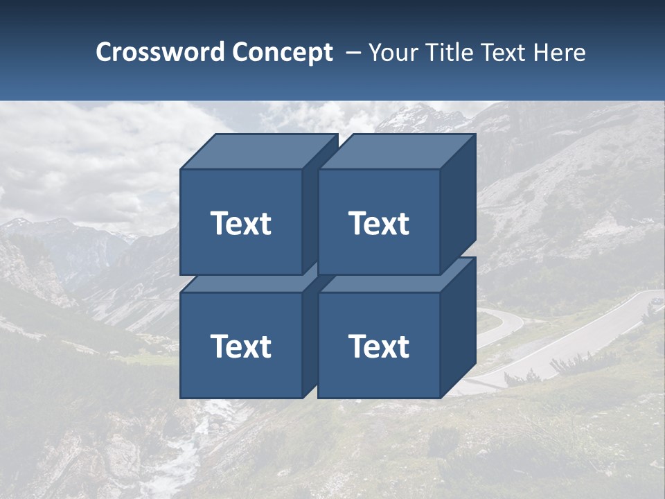 A Scenic View Of A Mountain With A River Running Through It PowerPoint Template