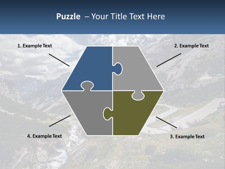 A Scenic View Of A Mountain With A River Running Through It PowerPoint Template