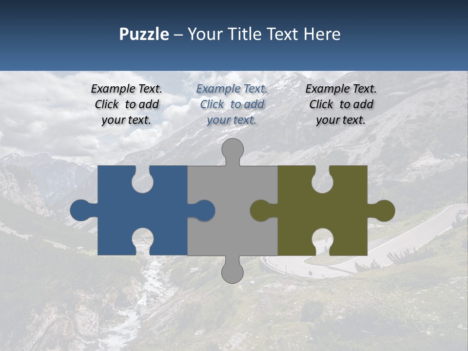 A Scenic View Of A Mountain With A River Running Through It PowerPoint Template
