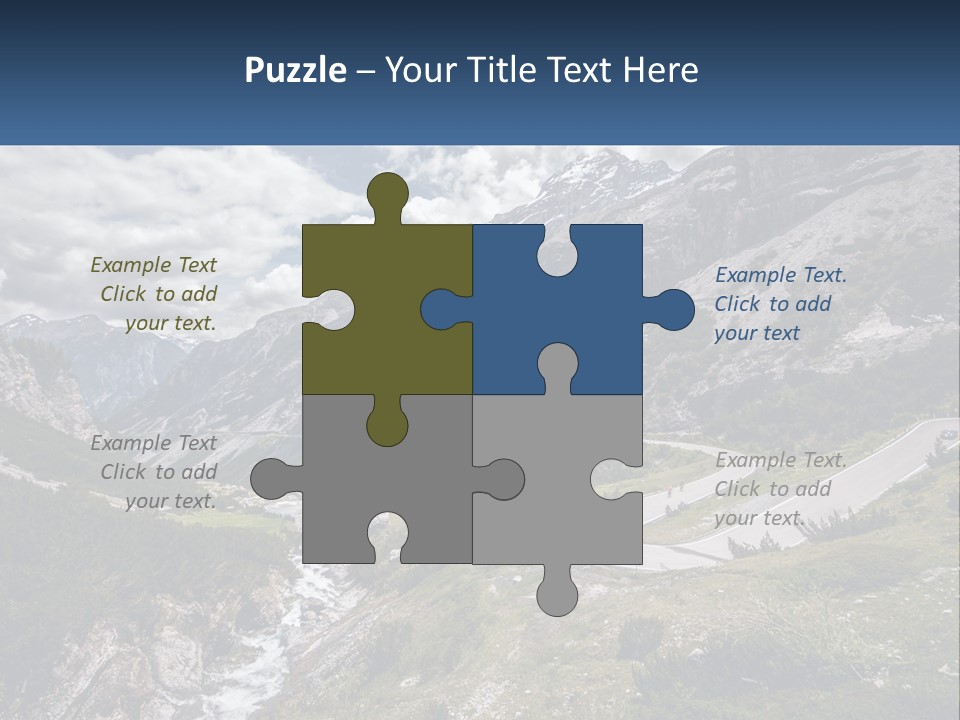 A Scenic View Of A Mountain With A River Running Through It PowerPoint Template