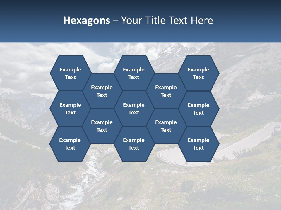 A Scenic View Of A Mountain With A River Running Through It PowerPoint Template