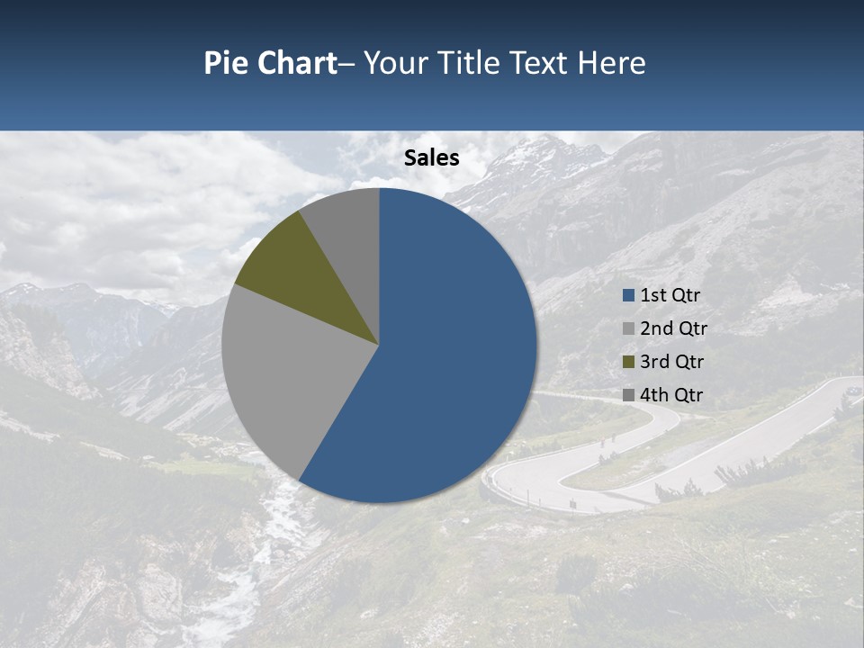 A Scenic View Of A Mountain With A River Running Through It PowerPoint Template