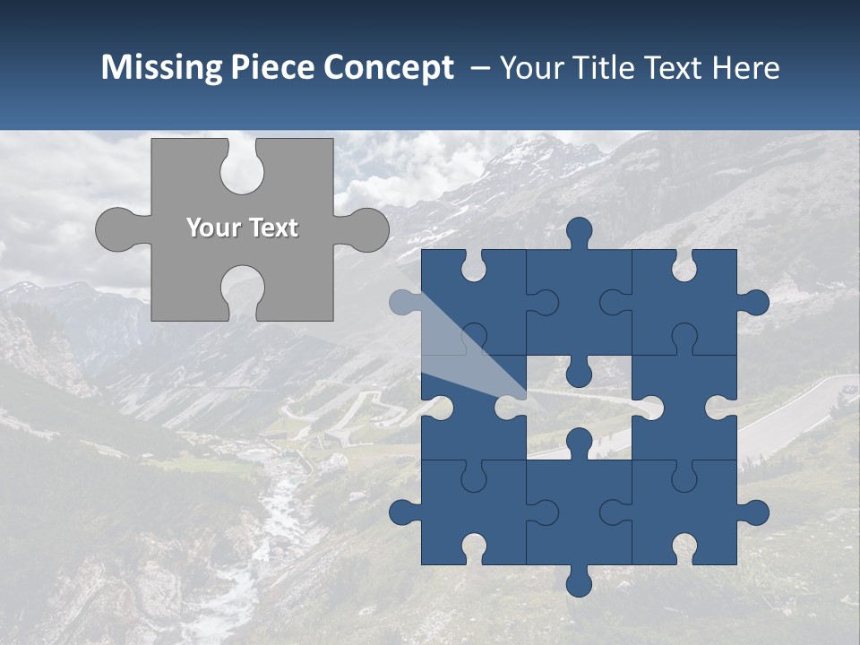 A Scenic View Of A Mountain With A River Running Through It PowerPoint Template