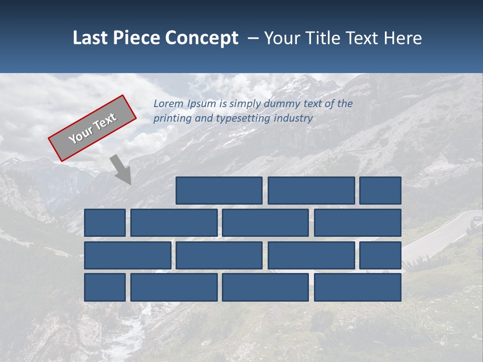 A Scenic View Of A Mountain With A River Running Through It PowerPoint Template