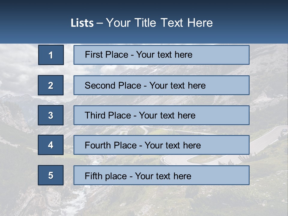 A Scenic View Of A Mountain With A River Running Through It PowerPoint Template