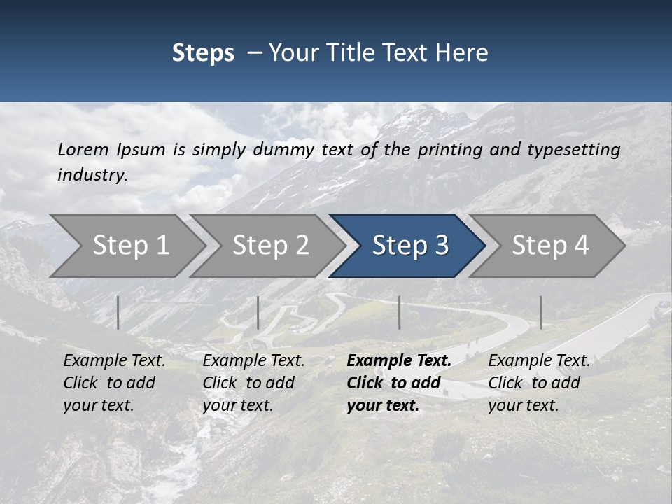 A Scenic View Of A Mountain With A River Running Through It PowerPoint Template