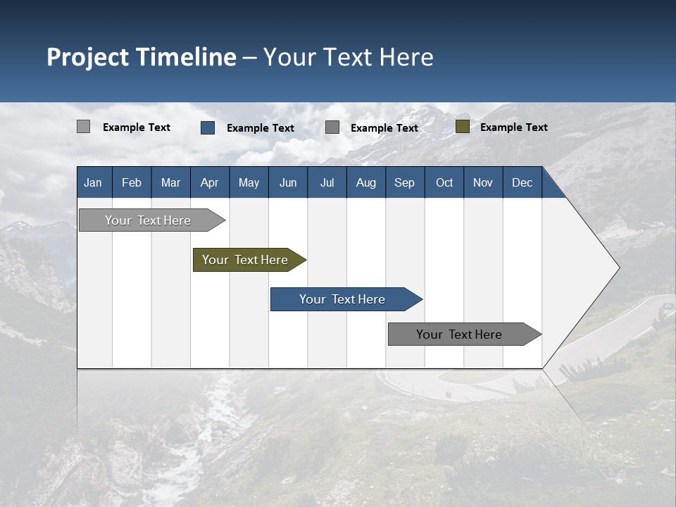 A Scenic View Of A Mountain With A River Running Through It PowerPoint Template