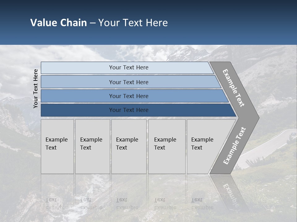 A Scenic View Of A Mountain With A River Running Through It PowerPoint Template
