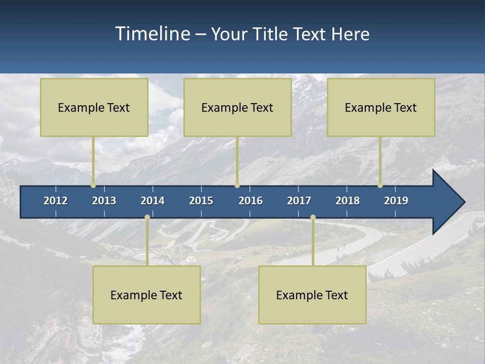 A Scenic View Of A Mountain With A River Running Through It PowerPoint Template