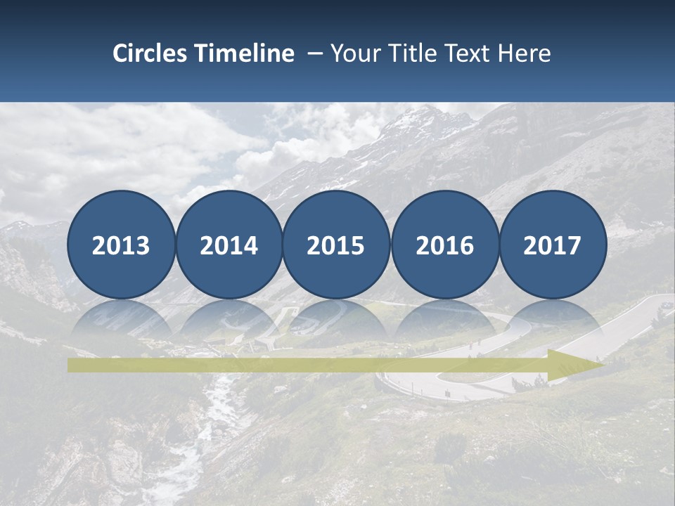 A Scenic View Of A Mountain With A River Running Through It PowerPoint Template