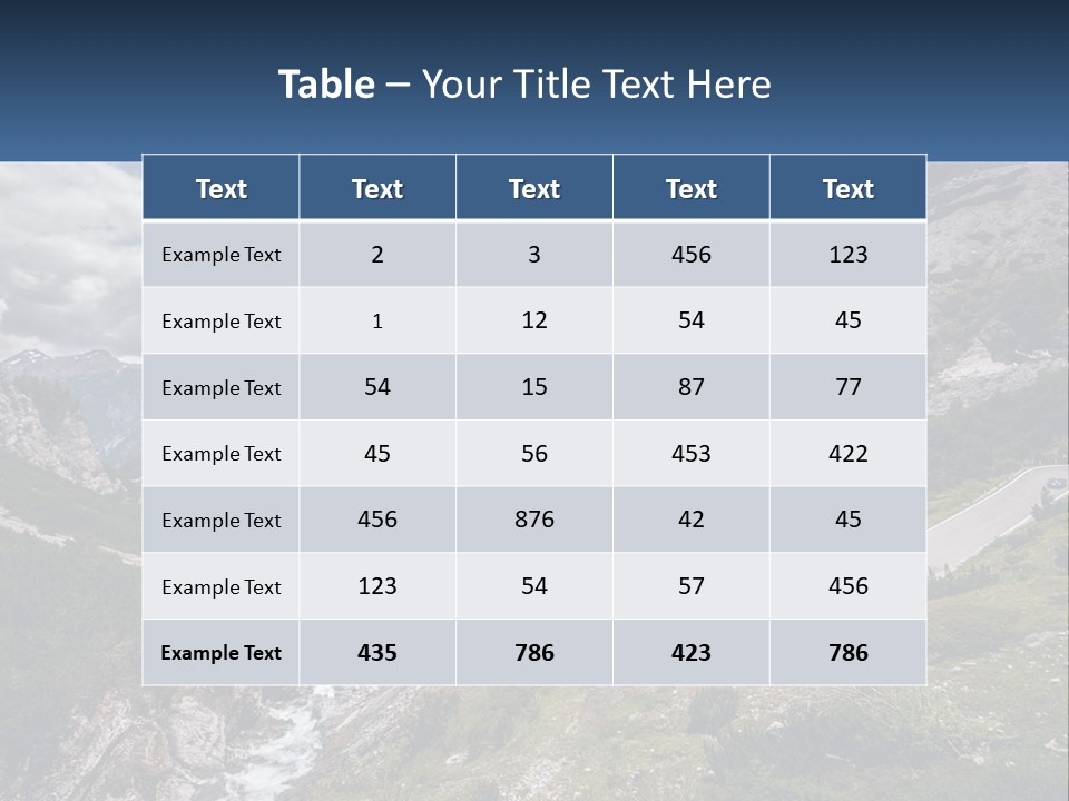 A Scenic View Of A Mountain With A River Running Through It PowerPoint Template