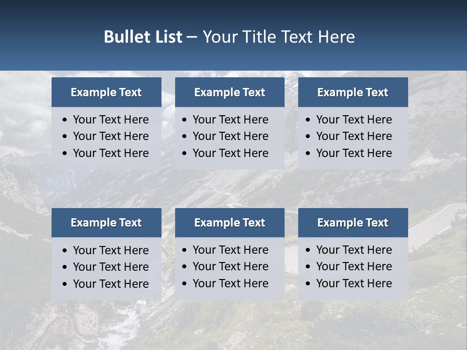 A Scenic View Of A Mountain With A River Running Through It PowerPoint Template