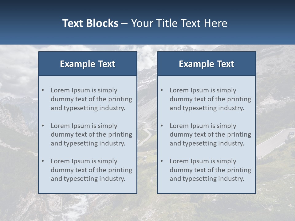 A Scenic View Of A Mountain With A River Running Through It PowerPoint Template