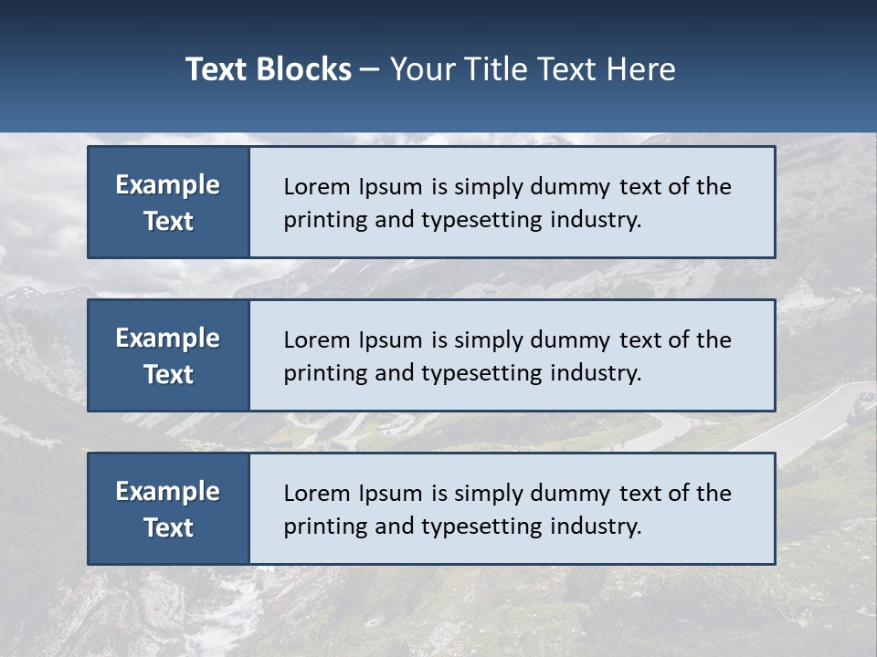 A Scenic View Of A Mountain With A River Running Through It PowerPoint Template