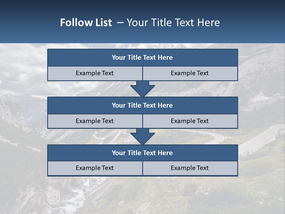 A Scenic View Of A Mountain With A River Running Through It PowerPoint Template