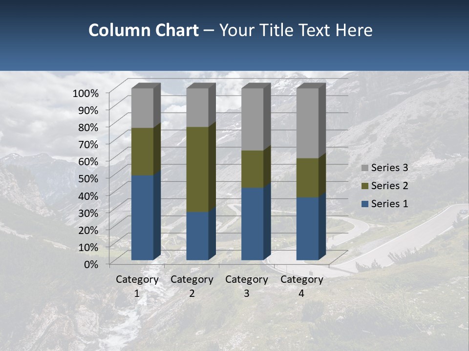 A Scenic View Of A Mountain With A River Running Through It PowerPoint Template