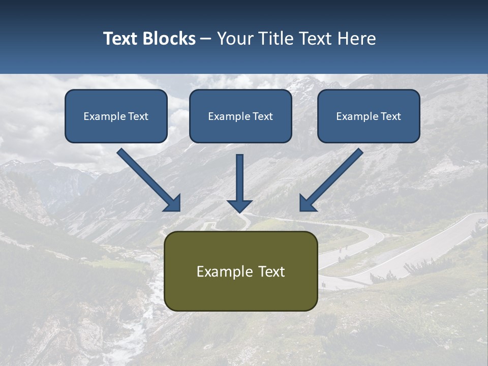 A Scenic View Of A Mountain With A River Running Through It PowerPoint Template