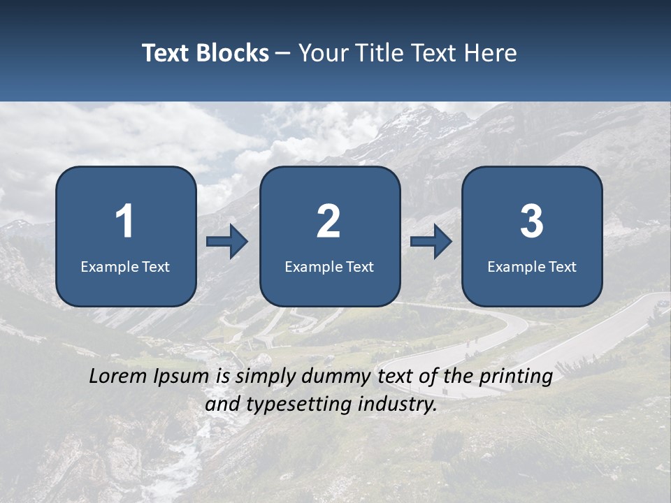 A Scenic View Of A Mountain With A River Running Through It PowerPoint Template