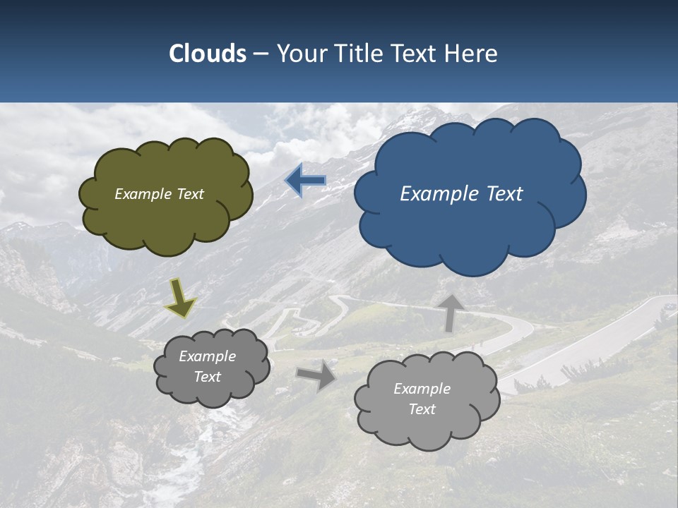 A Scenic View Of A Mountain With A River Running Through It PowerPoint Template
