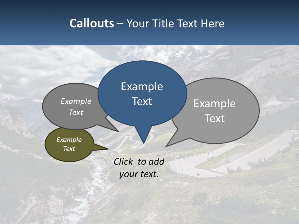 A Scenic View Of A Mountain With A River Running Through It PowerPoint Template