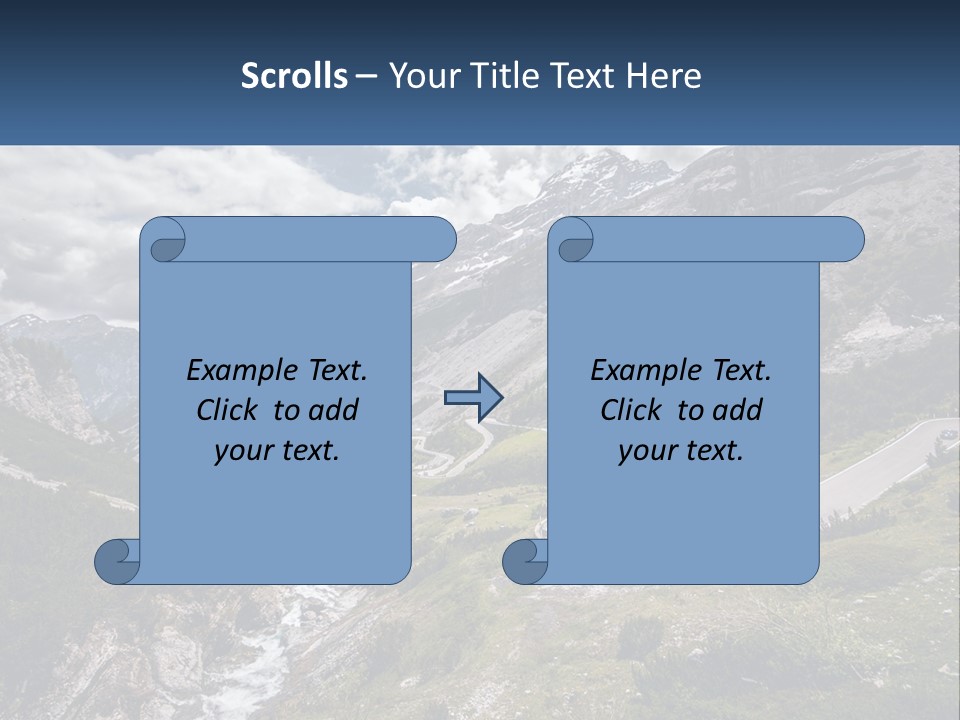 A Scenic View Of A Mountain With A River Running Through It PowerPoint Template