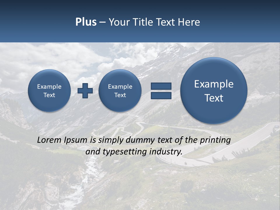 A Scenic View Of A Mountain With A River Running Through It PowerPoint Template